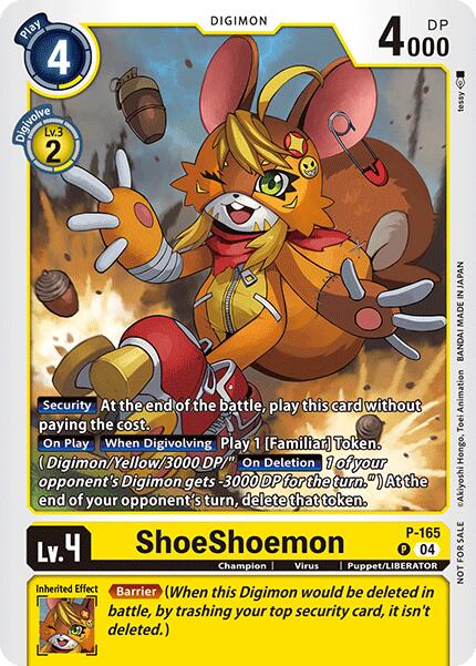 ShoeShoemon [P-165] (Store Tournament 2025 Vo.1 Participation Pack) [Promotional Cards] | Clutch Gaming