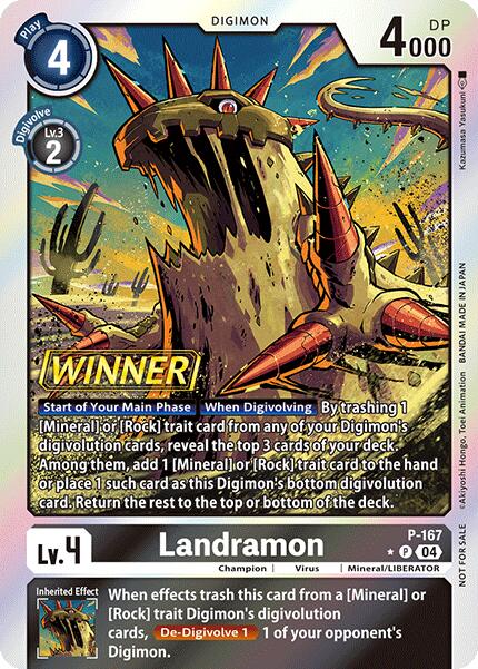 Landramon [P-167] (Store Tournament 2025 Vo.1 Winner Pack) [Promotional Cards] | Clutch Gaming