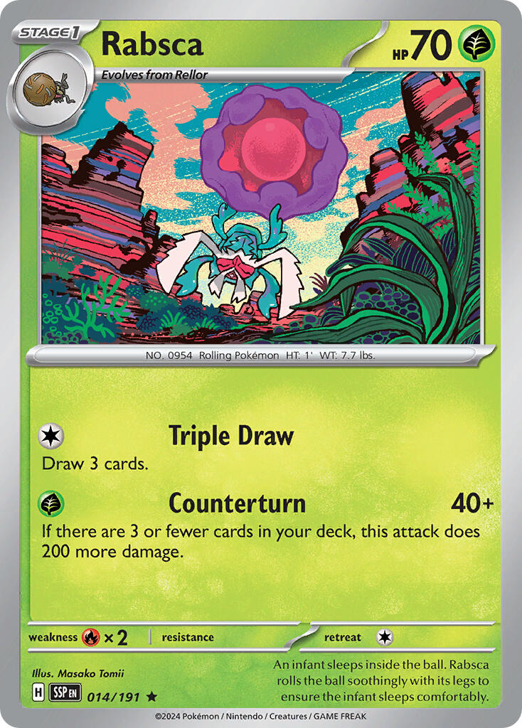 Rabsca (014/191) (Theme Deck Exclusive) [Scarlet & Violet: Surging Sparks] | Clutch Gaming