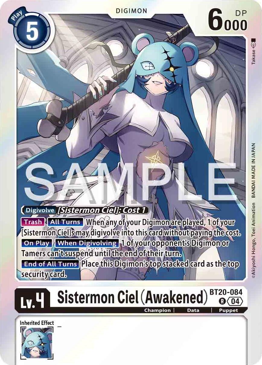 Sistermon Ciel [BT20-084] (Awakened) [Release Special Booster Ver.2.5] | Clutch Gaming