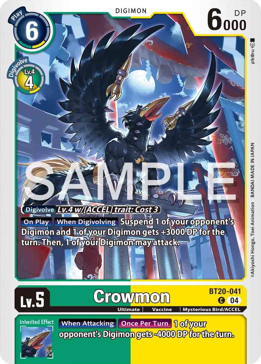 Crowmon [BT20-041] [Release Special Booster Ver.2.0] | Clutch Gaming