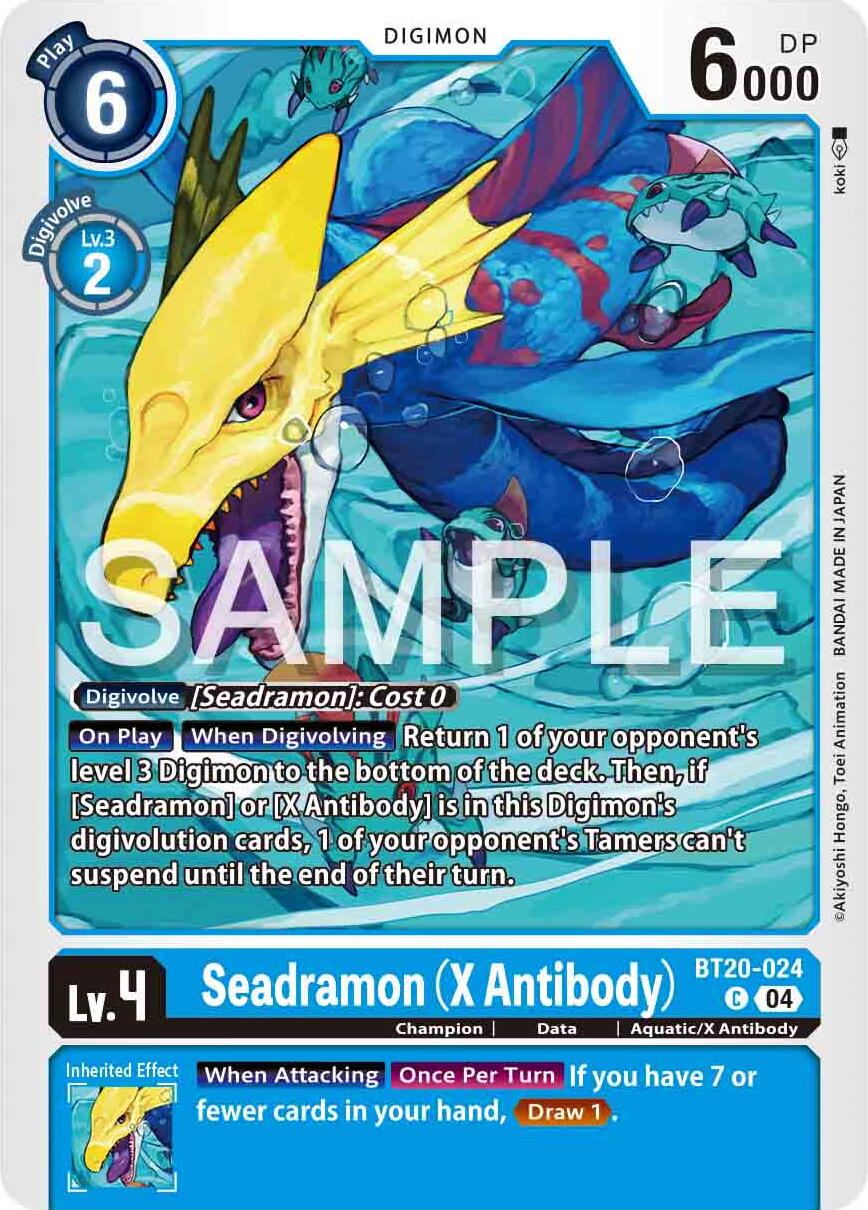 Seadramon [BT20-024] (X Antibody) [Release Special Booster 2.0] | Clutch Gaming