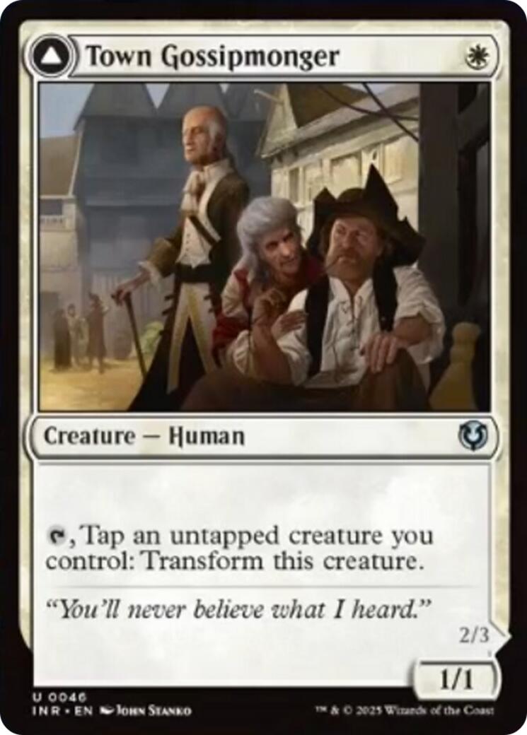 Town Gossipmonger // Incited Rabble [Innistrad Remastered] | Clutch Gaming