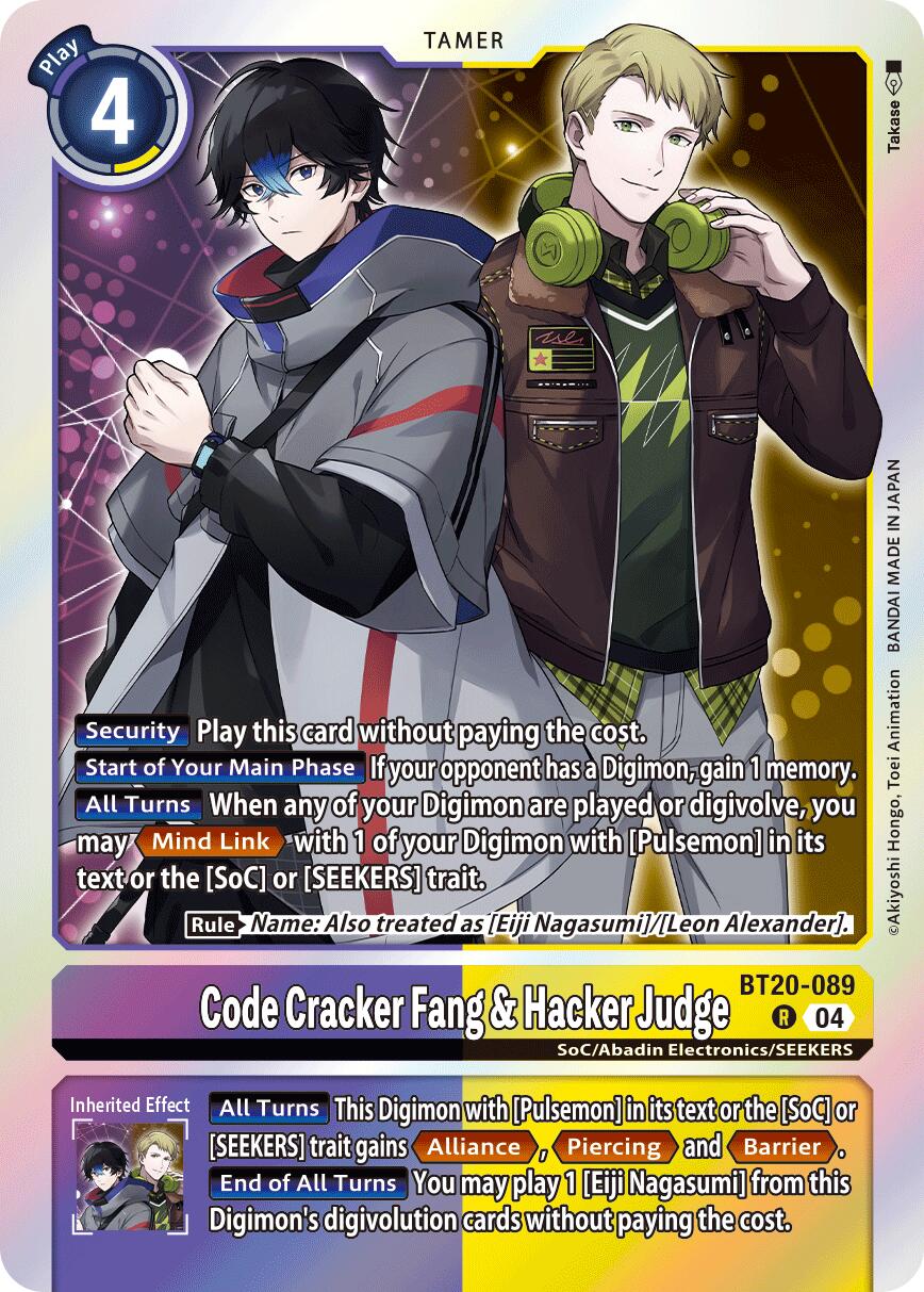 Code Cracker Fang & Hacker Judge [BT20-089] [Release Special Booster Ver.2.5] | Clutch Gaming