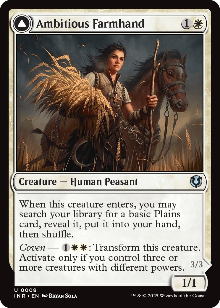 Ambitious Farmhand // Seasoned Cathar [Innistrad Remastered] | Clutch Gaming