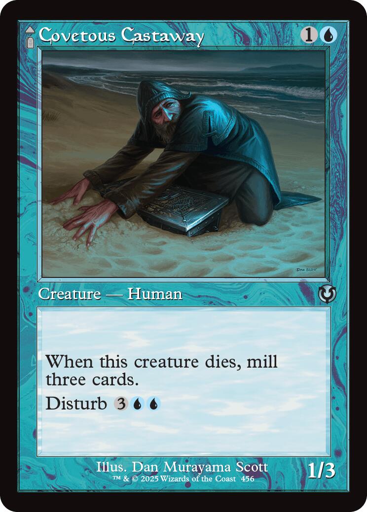 Covetous Castaway // Ghostly Castigator (Retro Frame) [Innistrad Remastered] | Clutch Gaming