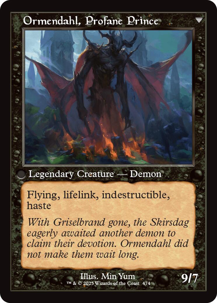 Westvale Abbey // Ormendahl, Profane Prince (Retro Frame) [Innistrad Remastered] | Clutch Gaming