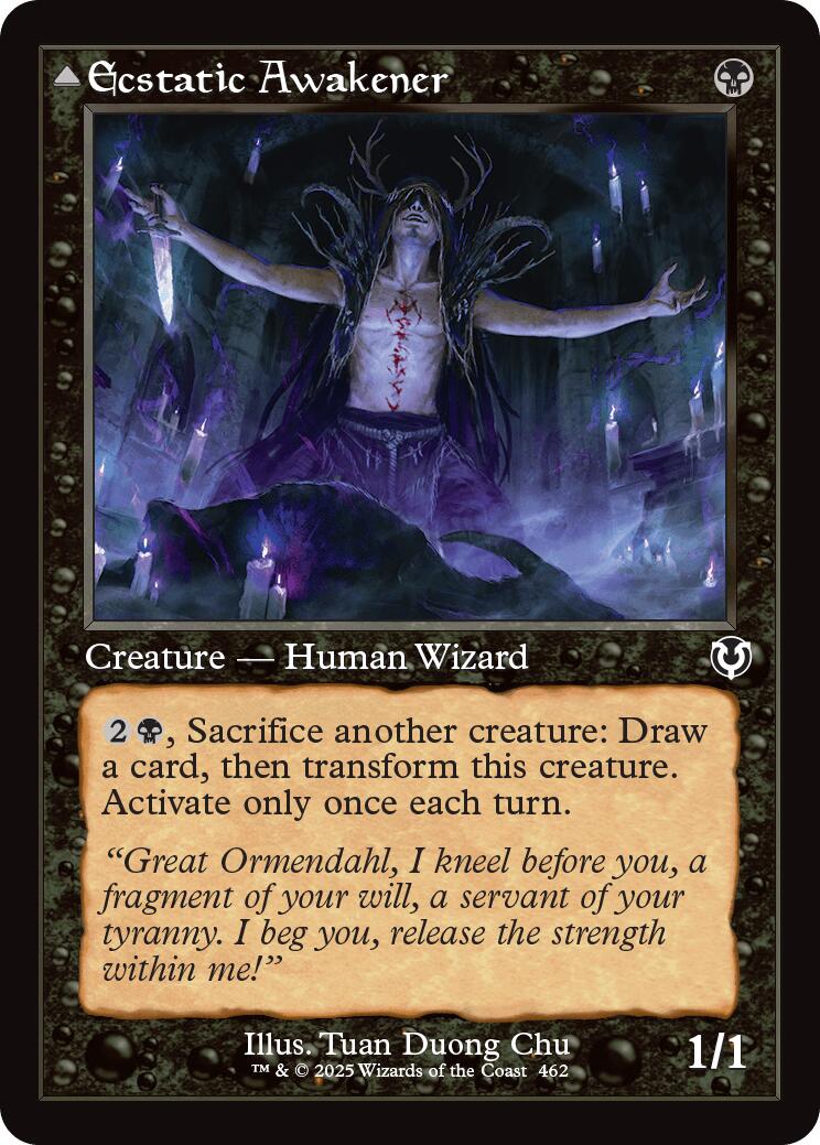 Ecstatic Awakener // Awoken Demon (Retro Frame) [Innistrad Remastered] | Clutch Gaming