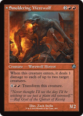 Smoldering Werewolf // Erupting Dreadwolf (Retro Frame) [Innistrad Remastered] | Clutch Gaming