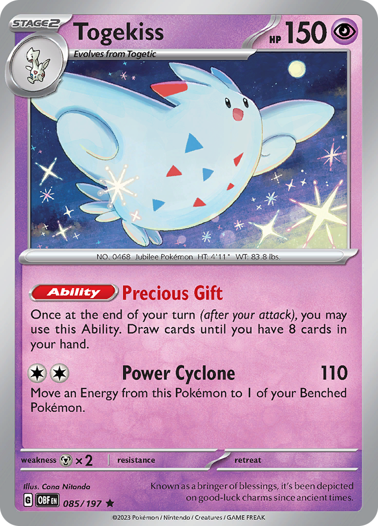 Togekiss (085/197) [Scarlet & Violet: Obsidian Flames] | Clutch Gaming