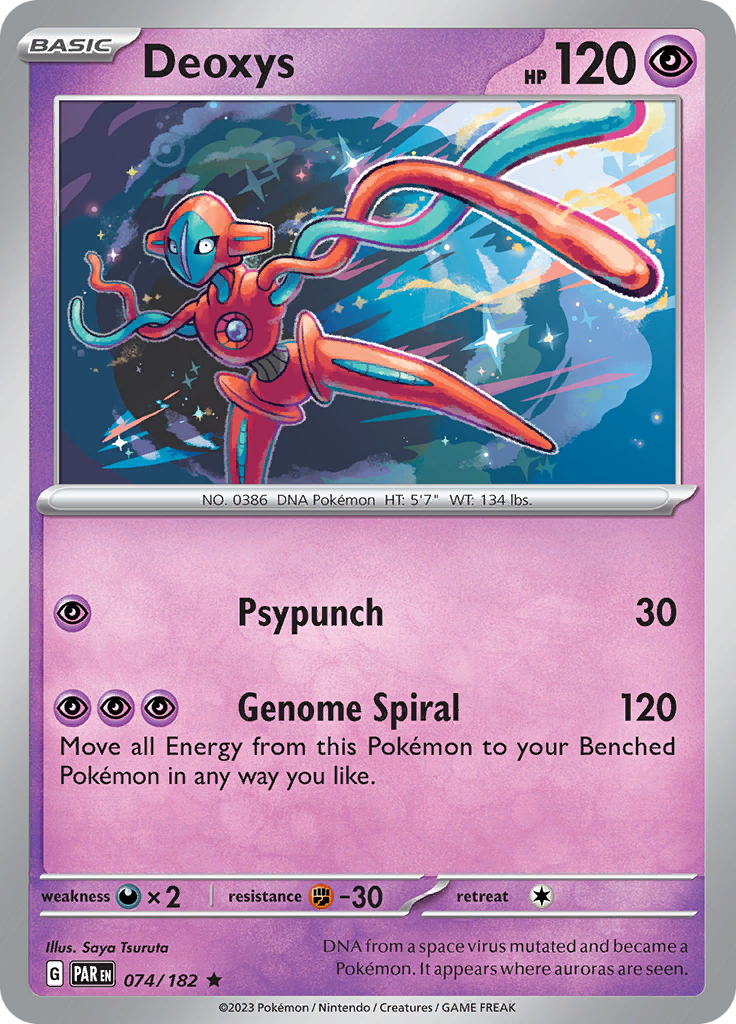 Deoxys (074/182) [Scarlet & Violet: Paradox Rift] | Clutch Gaming