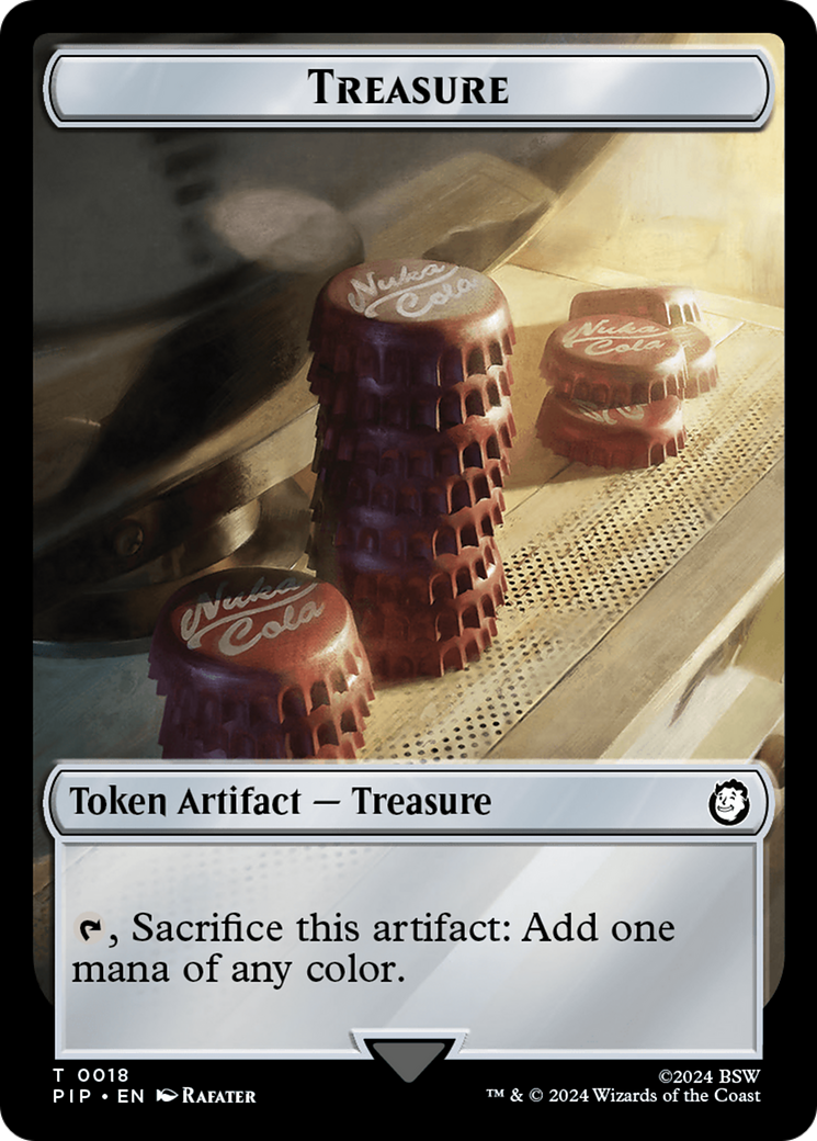 Treasure (0018) // Thopter Double-Sided Token [Fallout Tokens] | Clutch Gaming