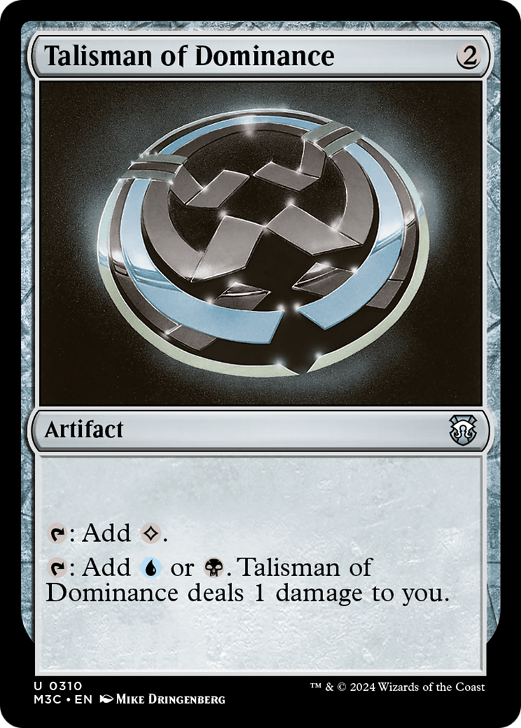 Talisman of Dominance (Ripple Foil) [Modern Horizons 3 Commander] | Clutch Gaming