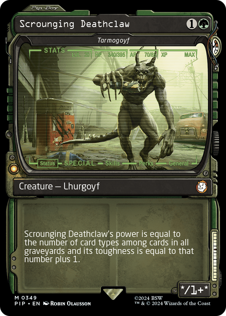 Scrounging Deathclaw - Tarmogoyf (Showcase) [Fallout] | Clutch Gaming