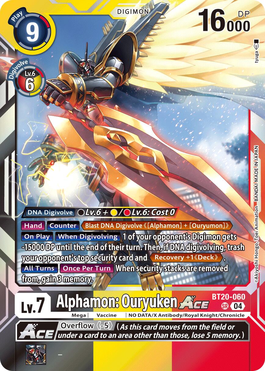 Alphamon: Ouryuken ACE [BT20-060] [Release Special Booster Ver.2.5] | Clutch Gaming