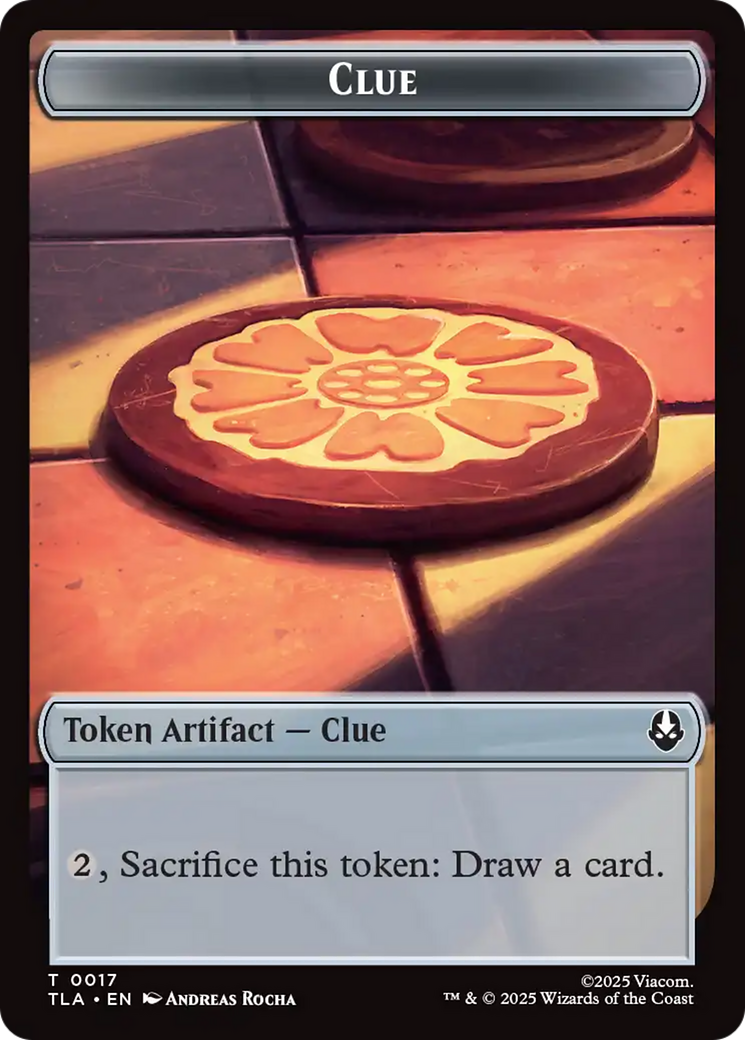 Monk // Clue (0017) Double-Sided Token [Avatar: The Last Airbender Tokens] | Clutch Gaming