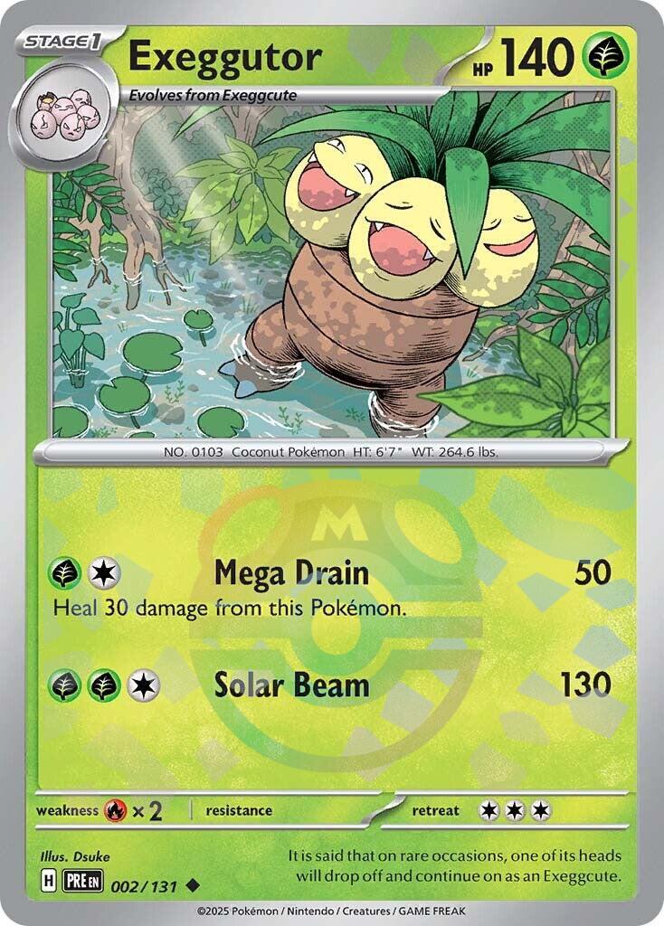 Exeggutor (002/131) (Master Ball Pattern) [Scarlet & Violet: Prismatic Evolutions] | Clutch Gaming