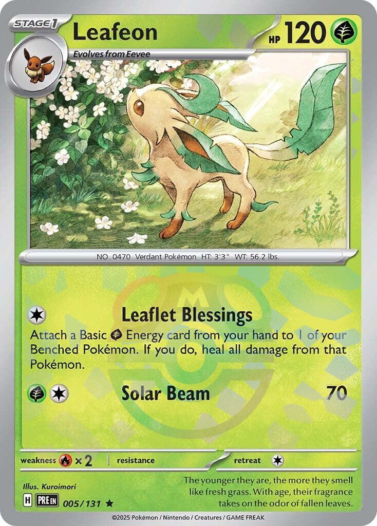 Leafeon (005/131) (Master Ball Pattern) [Scarlet & Violet: Prismatic Evolutions] | Clutch Gaming