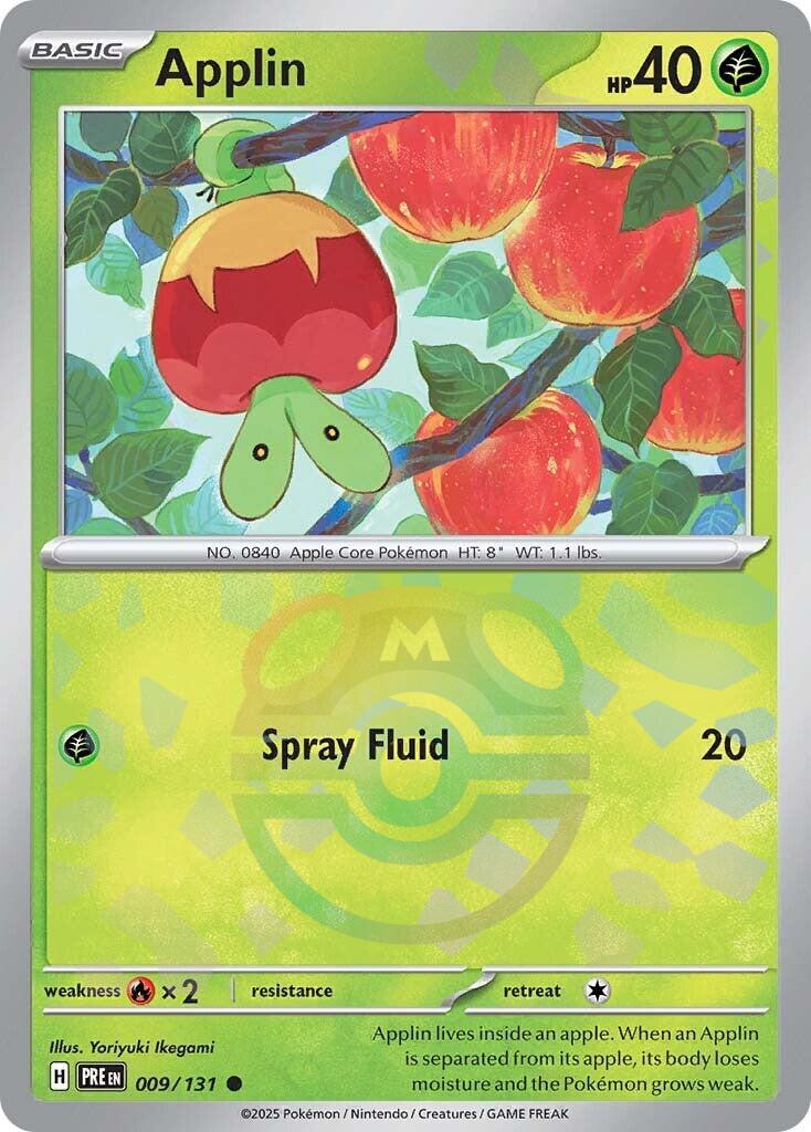 Applin (009/131) (Master Ball Pattern) [Scarlet & Violet: Prismatic Evolutions] | Clutch Gaming