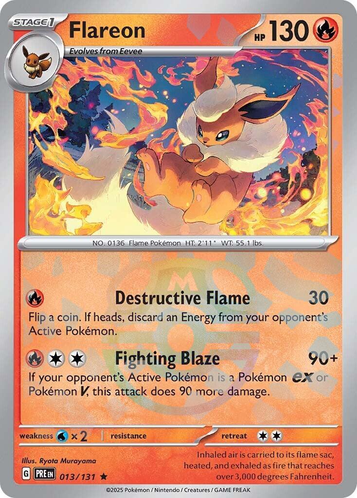 Flareon (013/131) (Master Ball Pattern) [Scarlet & Violet: Prismatic Evolutions] | Clutch Gaming