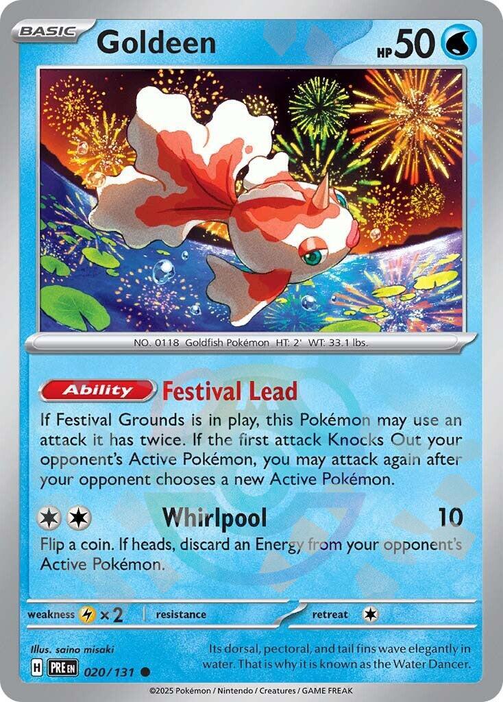 Goldeen (020/131) (Master Ball Pattern) [Scarlet & Violet: Prismatic Evolutions] | Clutch Gaming
