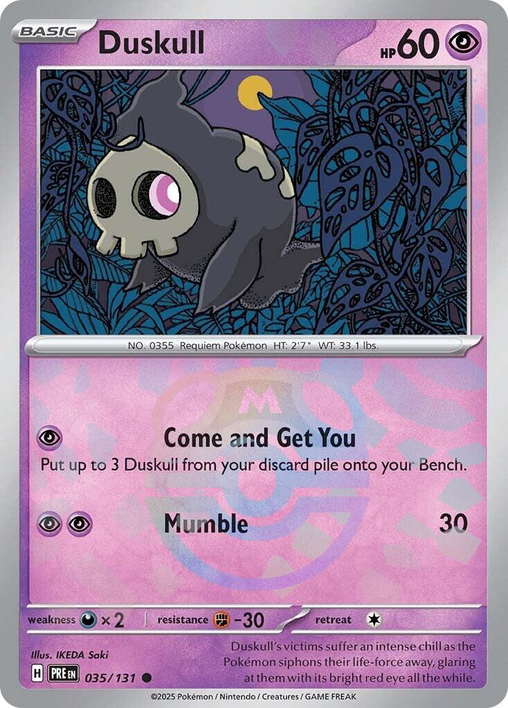 Duskull (035/131) (Master Ball Pattern) [Scarlet & Violet: Prismatic Evolutions] | Clutch Gaming