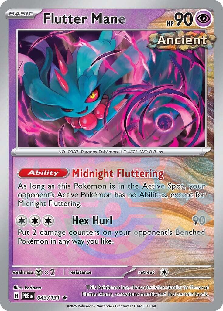 Flutter Mane (043/131) (Master Ball Pattern) [Scarlet & Violet: Prismatic Evolutions] | Clutch Gaming