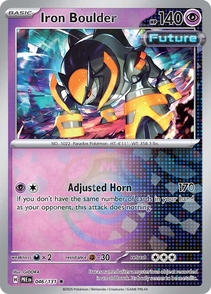 Iron Boulder (046/131) (Master Ball Pattern) [Scarlet & Violet: Prismatic Evolutions] | Clutch Gaming