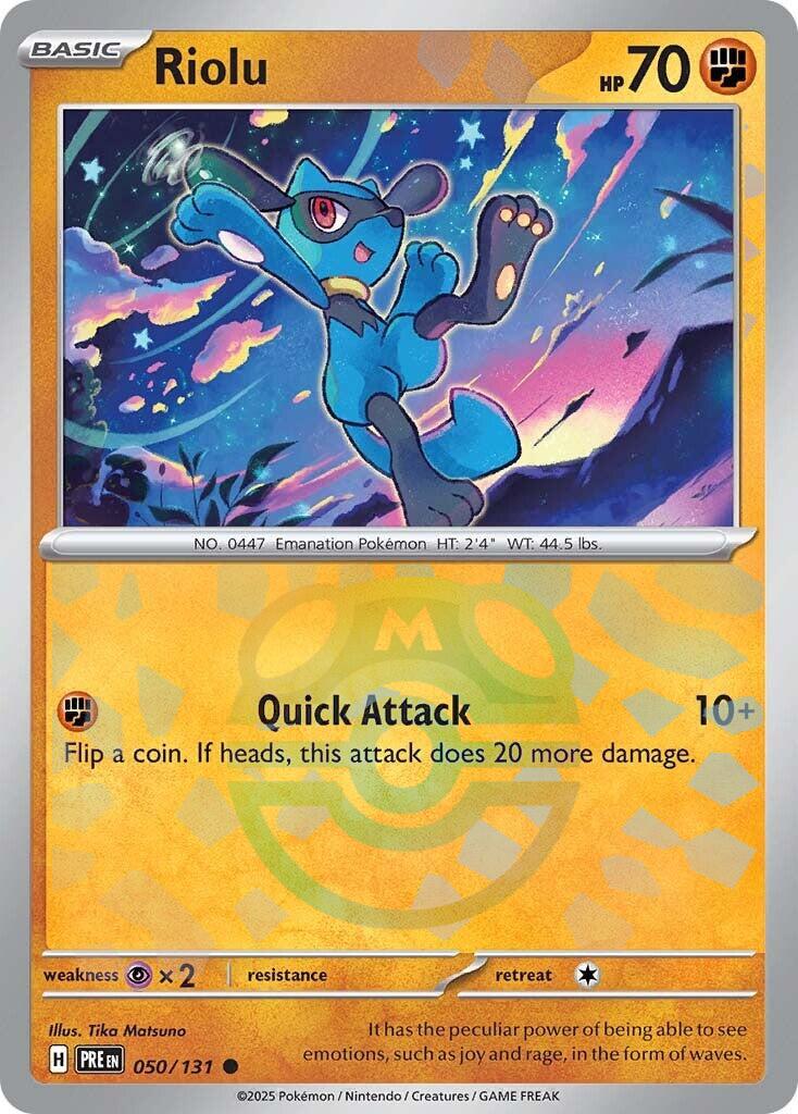 Riolu (050/131) (Master Ball Pattern) [Scarlet & Violet: Prismatic Evolutions] | Clutch Gaming