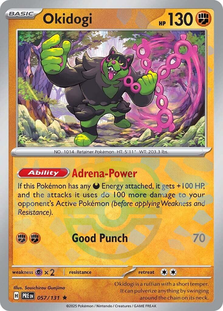 Okidogi (057/131) (Master Ball Pattern) [Scarlet & Violet: Prismatic Evolutions] | Clutch Gaming