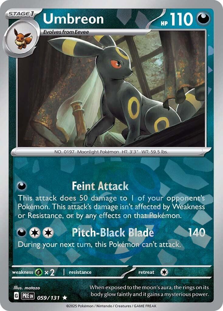 Umbreon (059/131) (Master Ball Pattern) [Scarlet & Violet: Prismatic Evolutions] | Clutch Gaming
