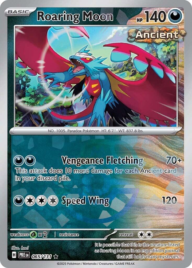 Roaring Moon (065/131) (Master Ball Pattern) [Scarlet & Violet: Prismatic Evolutions] | Clutch Gaming