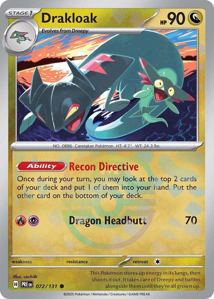 Drakloak (072/131) (Master Ball Pattern) [Scarlet & Violet: Prismatic Evolutions] | Clutch Gaming