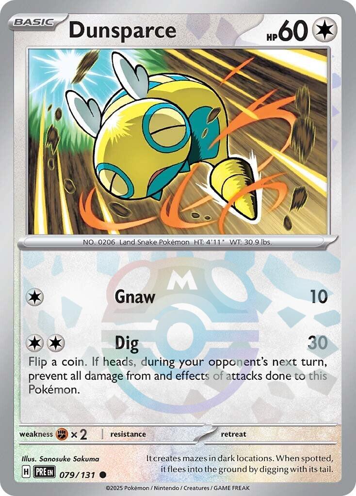Dunsparce (079/131) (Master Ball Pattern) [Scarlet & Violet: Prismatic Evolutions] | Clutch Gaming