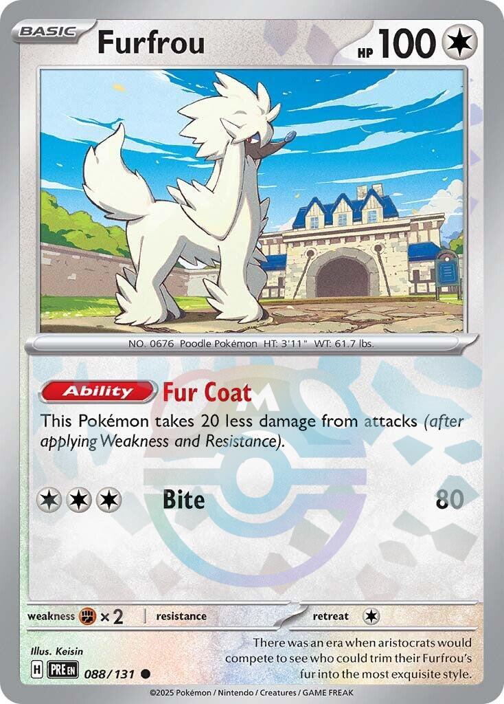 Furfrou (088/131) (Master Ball Pattern) [Scarlet & Violet: Prismatic Evolutions] | Clutch Gaming