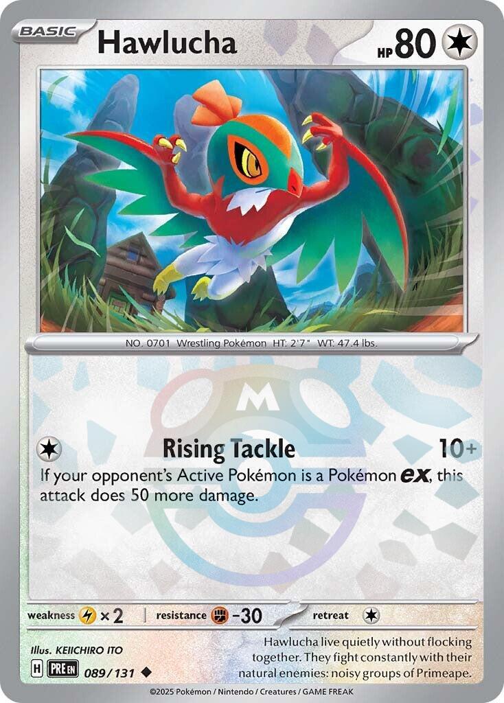 Hawlucha (089/131) (Master Ball Pattern) [Scarlet & Violet: Prismatic Evolutions] | Clutch Gaming