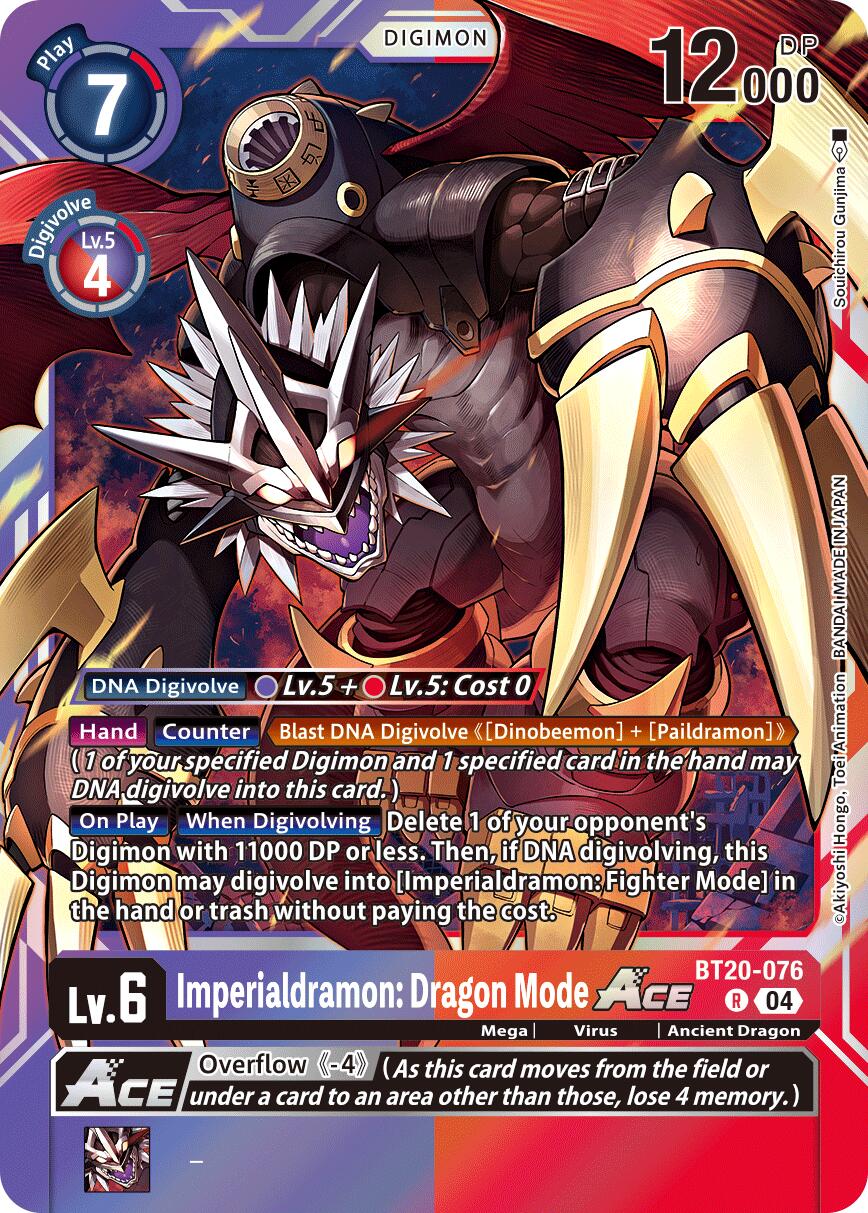 Imperialdramon: Dragon Mode ACE [BT20-076] [Release Special Booster Ver.2.5] | Clutch Gaming