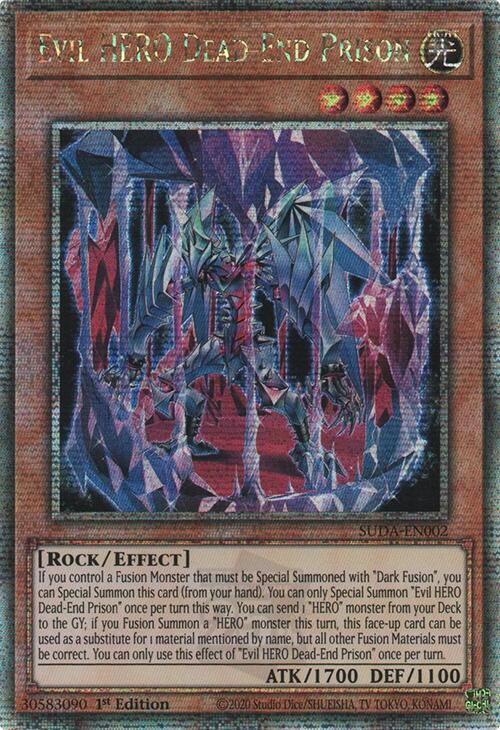 Evil HERO Dead-End Prison (Quarter Century Secret Rare) [SUDA-EN002] Quarter Century Secret Rare | Clutch Gaming