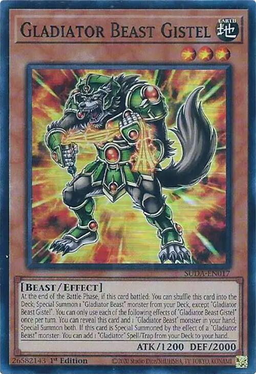 Gladiator Beast Gistel [SUDA-EN017] Super Rare | Clutch Gaming