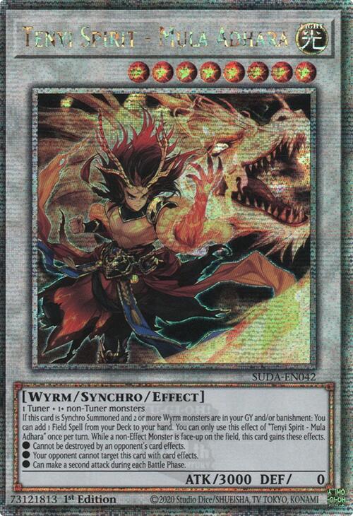 Tenyi Spirit - Mula Adhara (Quarter Century Secret Rare) [SUDA-EN042] Quarter Century Secret Rare | Clutch Gaming