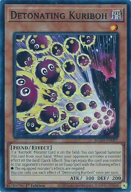 Detonating Kuriboh [SUDA-EN097] Super Rare | Clutch Gaming