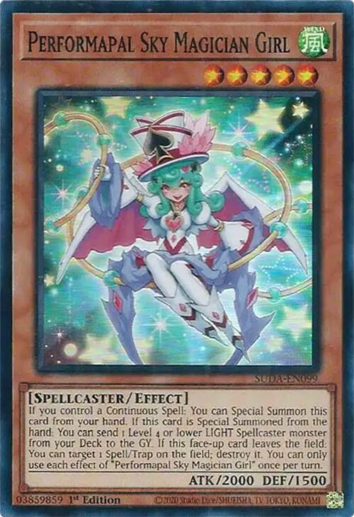 Performapal Sky Magician Girl [SUDA-EN099] Super Rare | Clutch Gaming