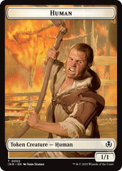 Spirit // Human (0002) Double-Sided Token [Innistrad Remastered Tokens] | Clutch Gaming