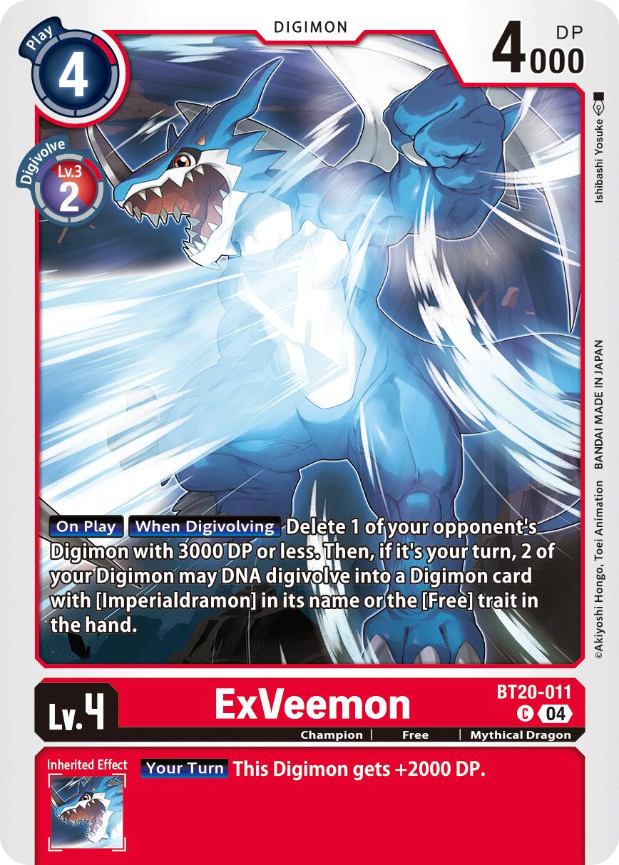 ExVeemon [BT20-011] [Release Special Booster Ver.2.5] | Clutch Gaming