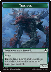 Treefolk // Emblem - Wrenn and Seven Double-Sided Token [Innistrad Remastered Tokens] | Clutch Gaming