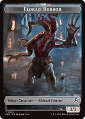 Eldrazi Horror // Human Soldier (0003) Double-Sided Token [Innistrad Remastered Tokens] | Clutch Gaming