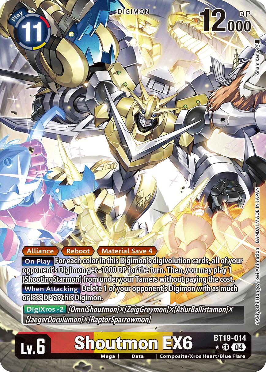 Shoutmon EX6 [BT19-014] (Alternate Art) [Release Special Booster Ver.2.5] | Clutch Gaming
