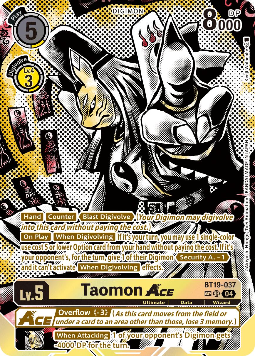 Taomon ACE [BT19-037] (Textured) [Release Special Booster Ver.2.5] | Clutch Gaming