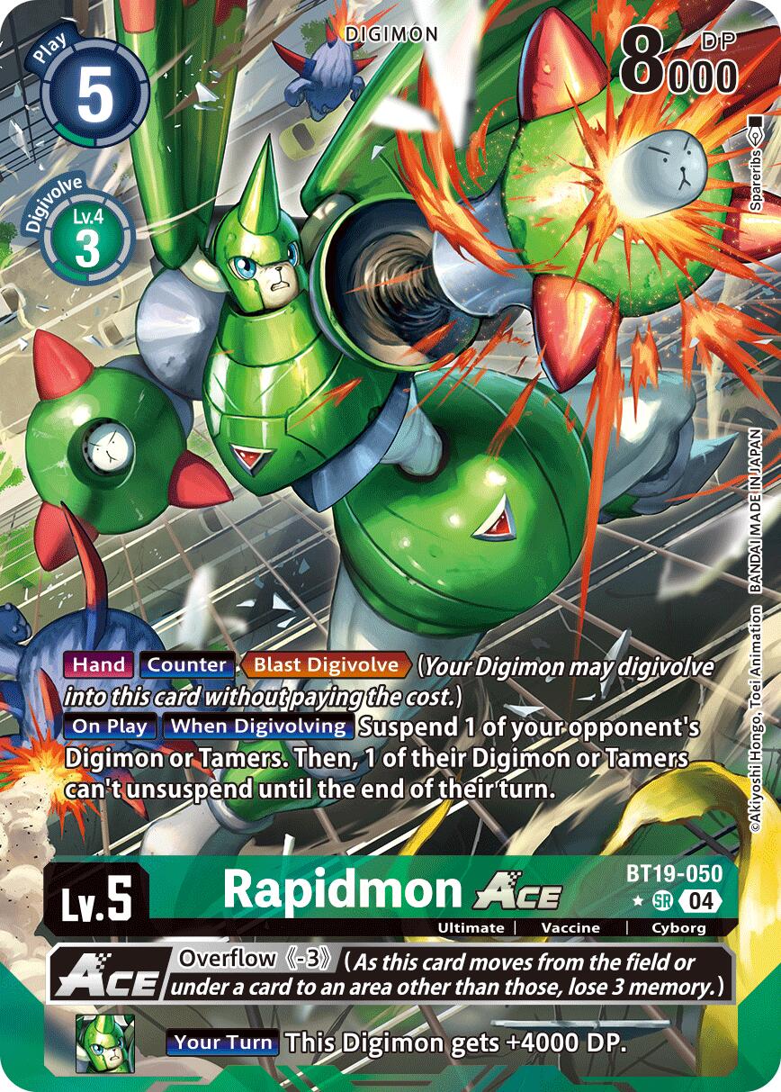 Rapidmon ACE [BT19-050] (Alternate Art) [Release Special Booster Ver.2.5] | Clutch Gaming