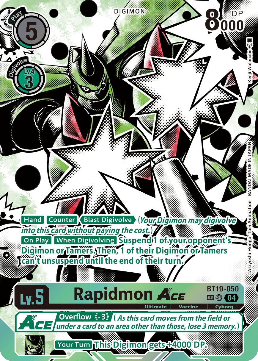 Rapidmon ACE [BT19-050] (Textured) [Release Special Booster Ver.2.5] | Clutch Gaming